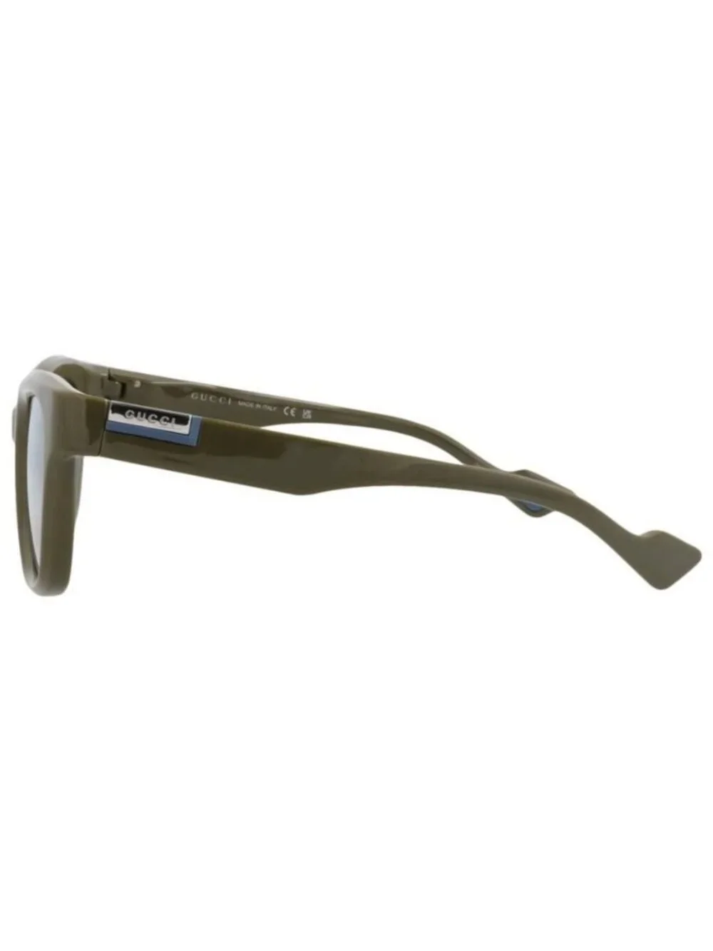New Gucci Mens Square/Rectangle Green Green Gold Fashion Designer Sunglasses